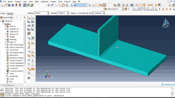 آموزش تحلیل اتصال ورق جوش خورده در نرم افزار آباکوس